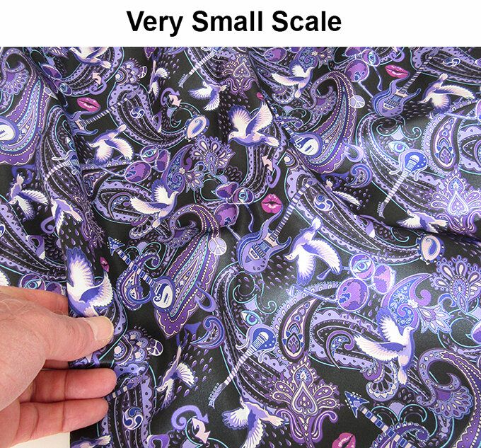Paisley Prince Songbook printed cotton. 5 different sizes/scales available.  FREE SHIPPING — Paisley Power