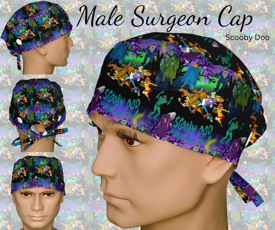 Scooby Doo Scrub Caps