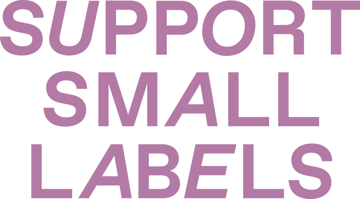 SUPPORT SMALL LABELS