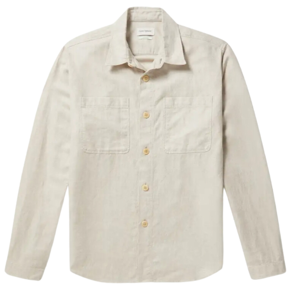 Linen and Cotton Blend Shirt