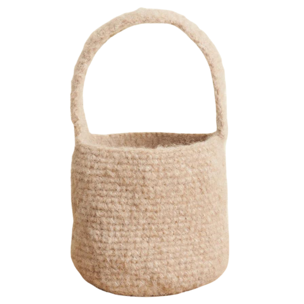 Mini Crochet Basket Bag