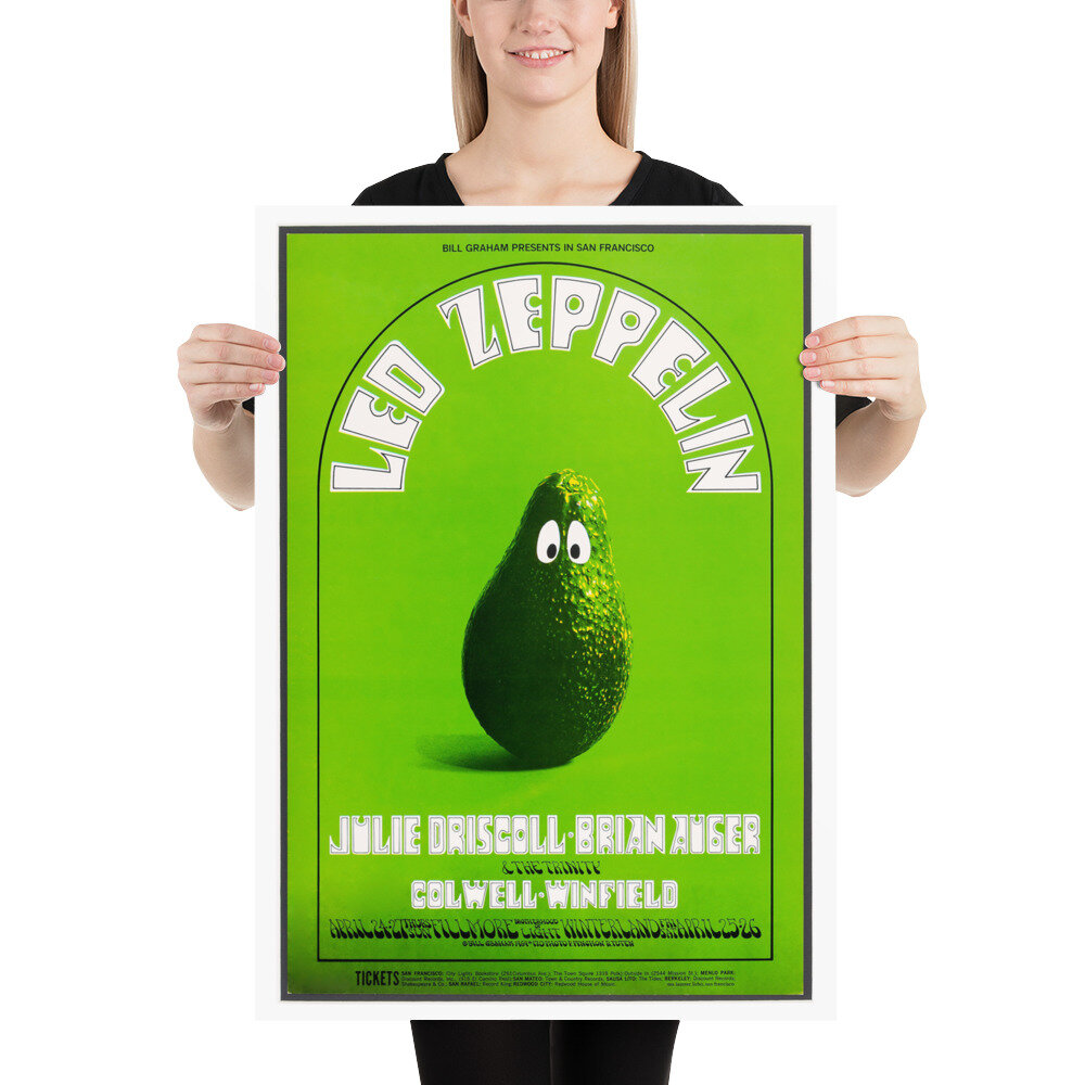 Led Zeppelin Avocado — Gallery Retro | Buy Fine Art Prints