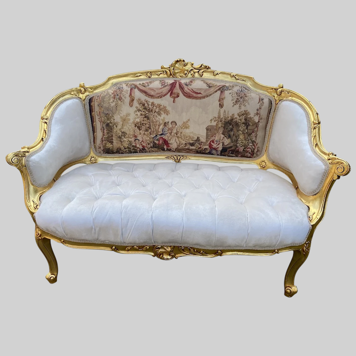 Tjen Baglæns hagl Antique French Louis XV Style Sofa/Marquise/Loveseat -SQ5264191 — OSMAN  ANTIQUE