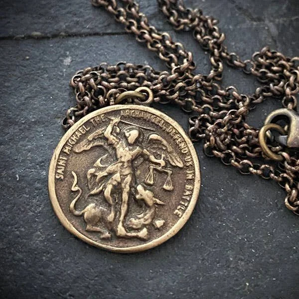 St Michael Necklace for Men — St. John 