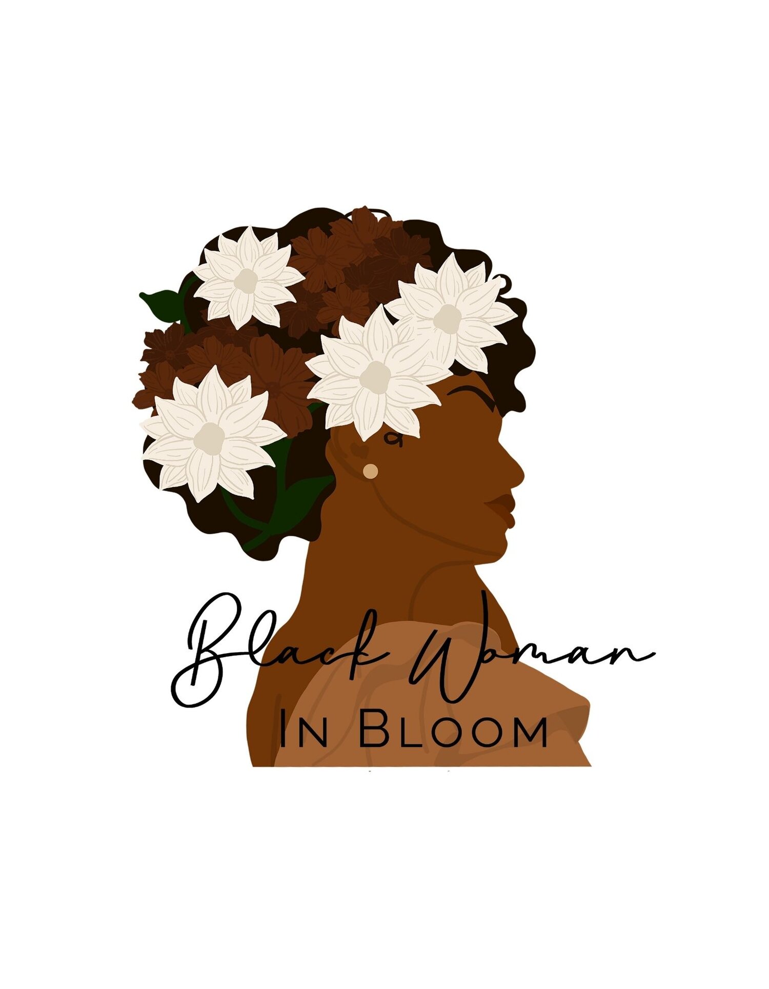 Black Woman In Bloom