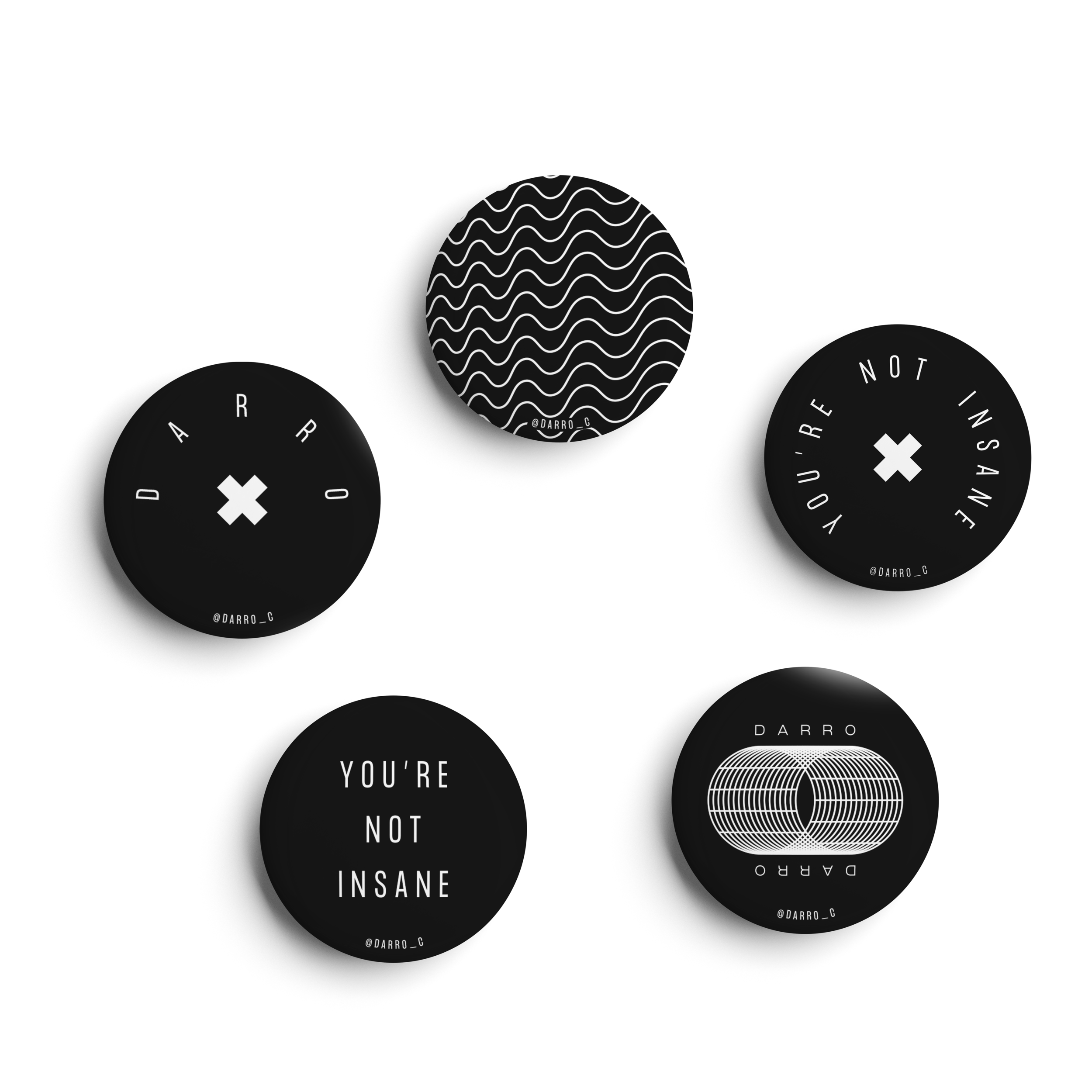 Button Pins Darro
