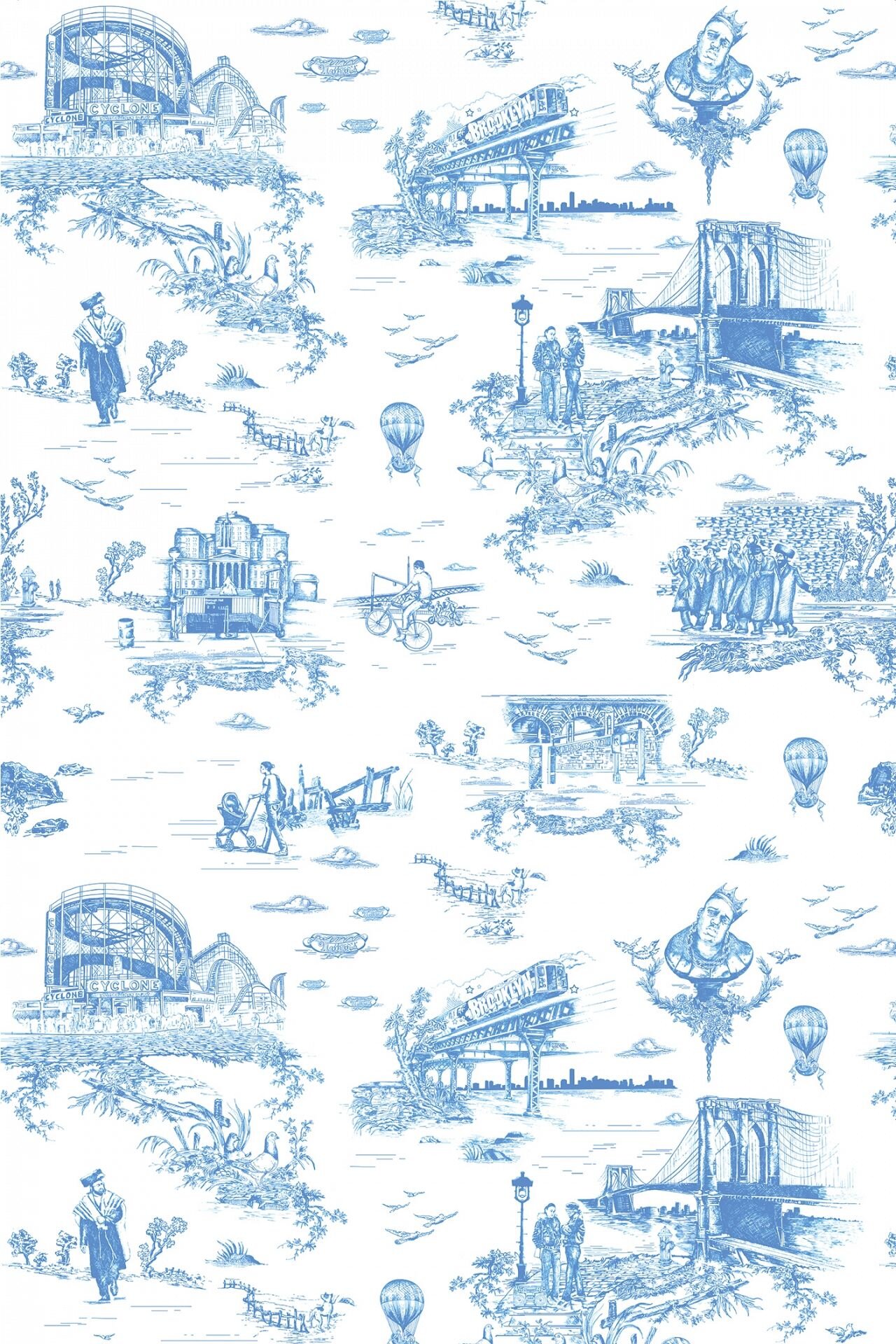 Brooklyn Toile wallpaper is a modern take on toile by Flavor Paper — Urban  Source