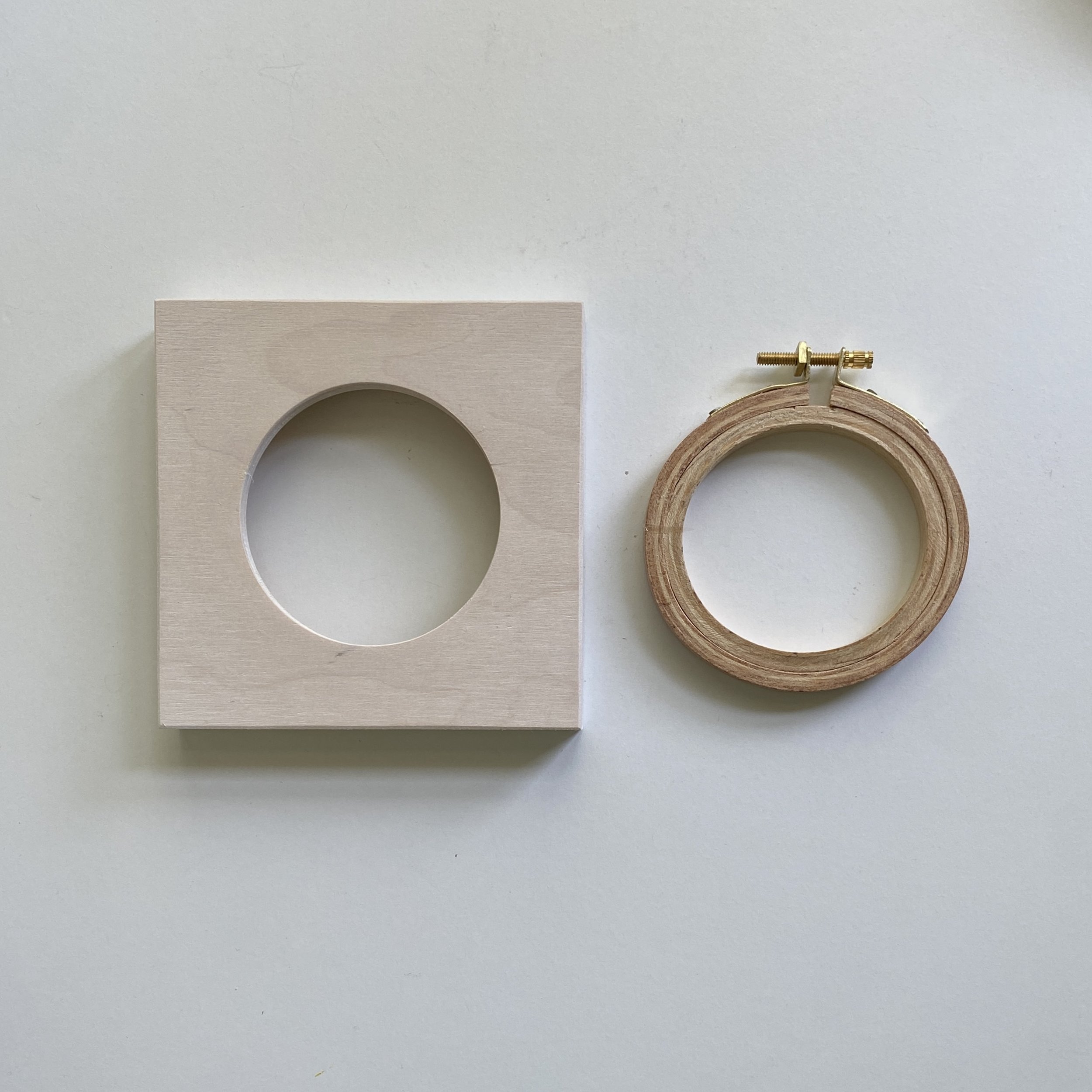 Mini Hoop + Frame Kit — Modern Hoopla- Modern Frames for Handmade Hoops