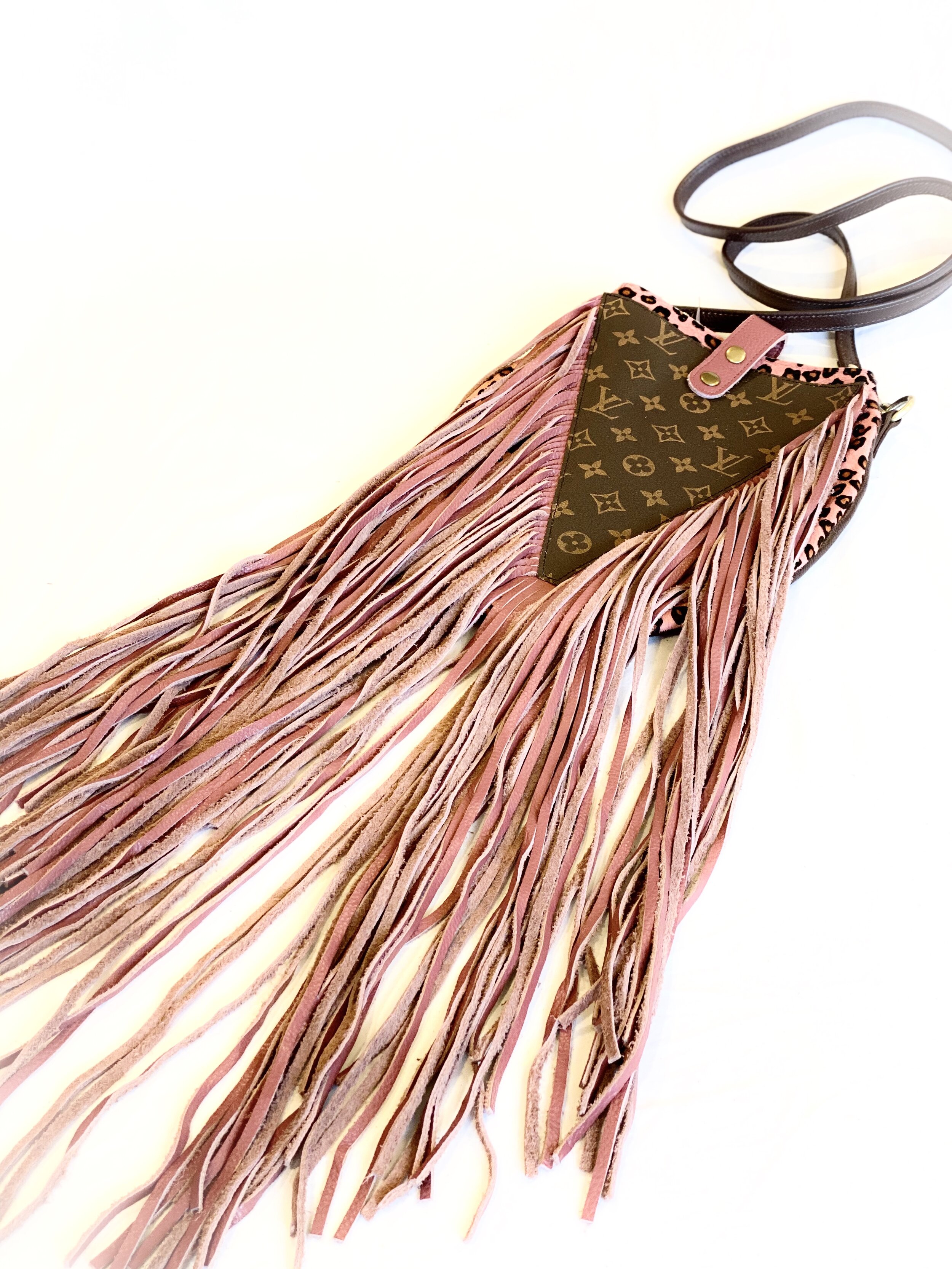 Polished Coconut - #upcycled Louis Vuitton fringe bag #slowfashion