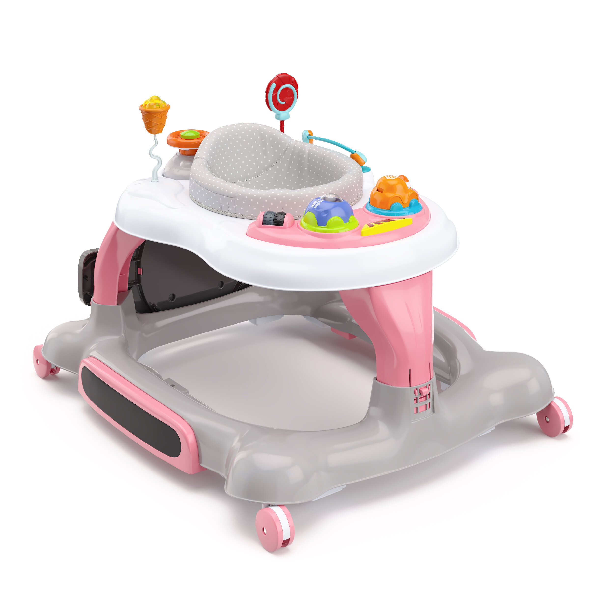 New My Child 2 in 1 car walker and rocker Red from 6 months with Lights & sounds 