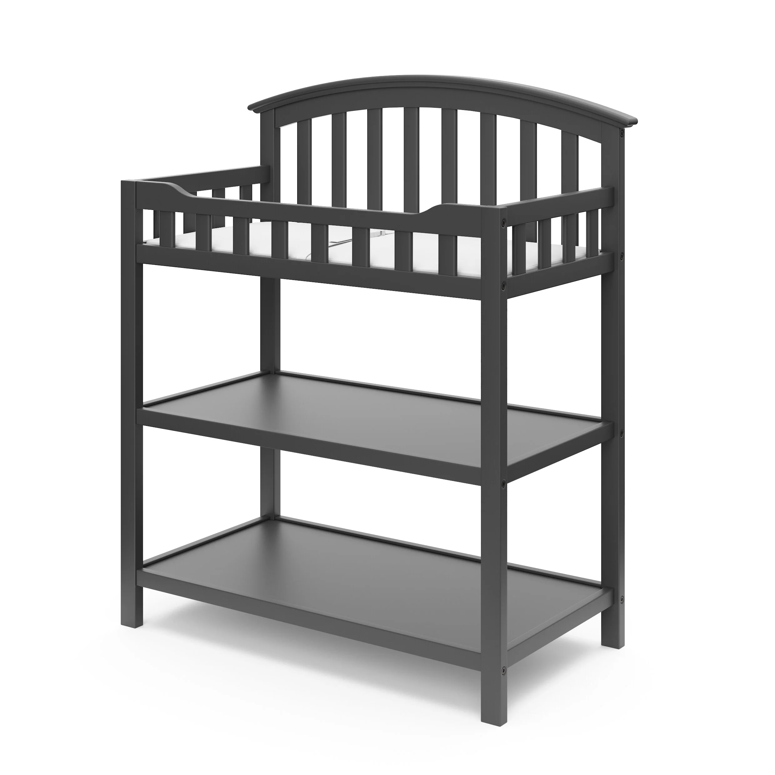 graco pebble gray changing table