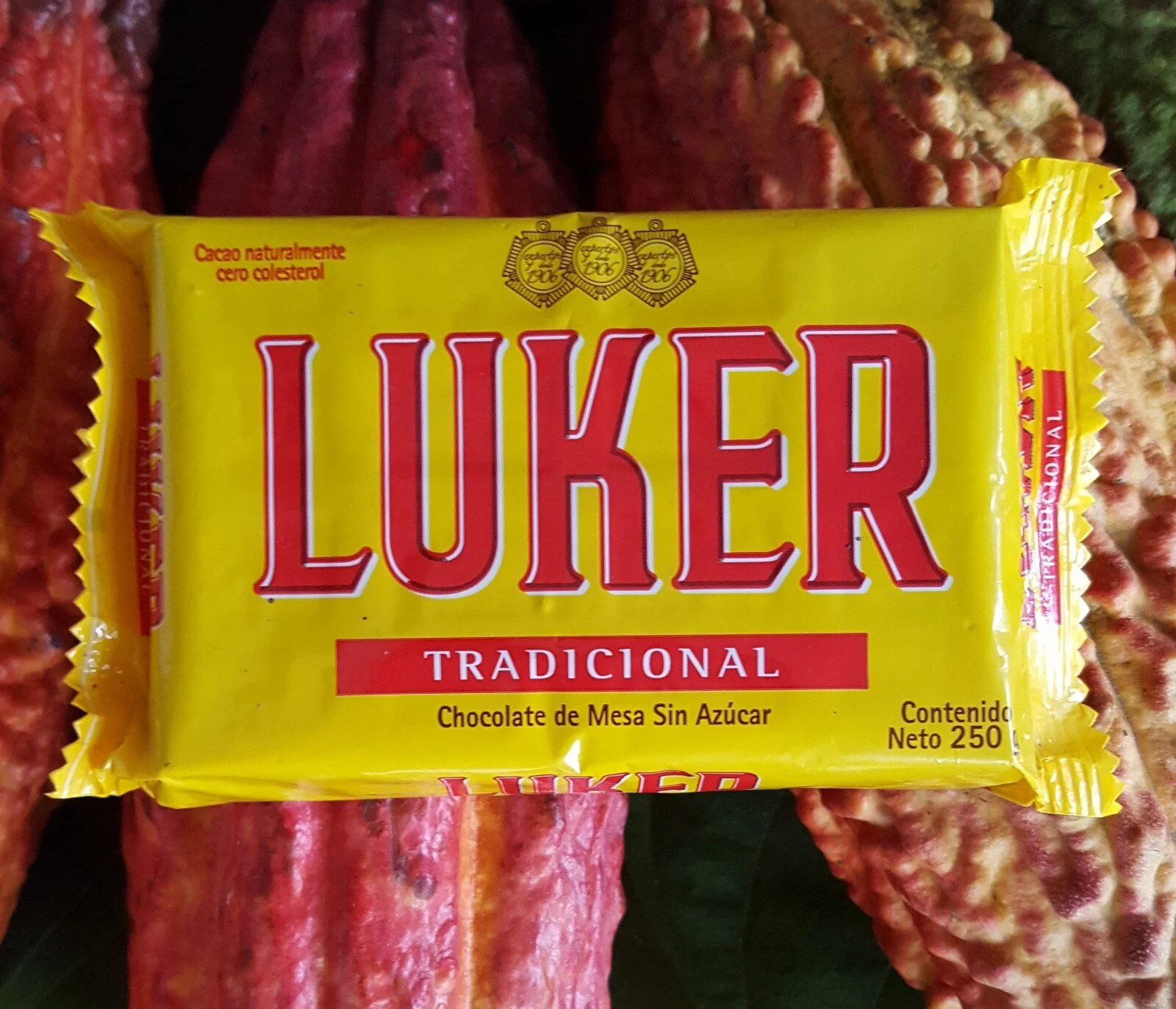 Casa Luker销售的细味巧克力块制作热巧克力传统的哥伦比亚。