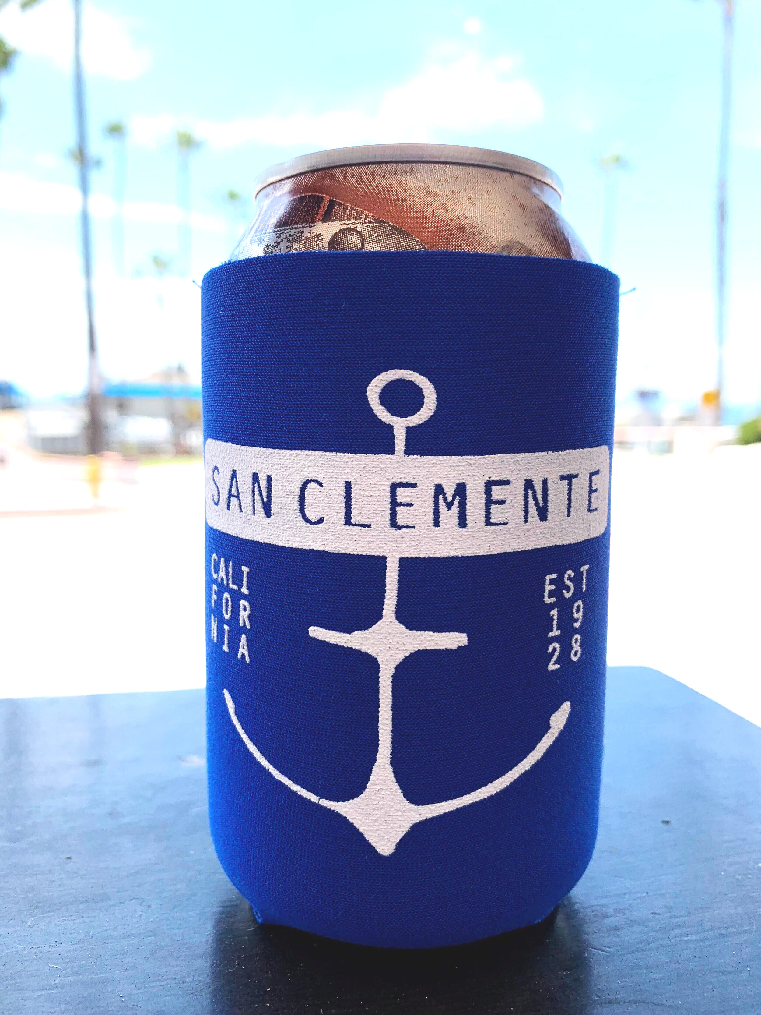 Michigan Great Lakes Great Times Orange Can Koozie Holder - Anchor Bay Life