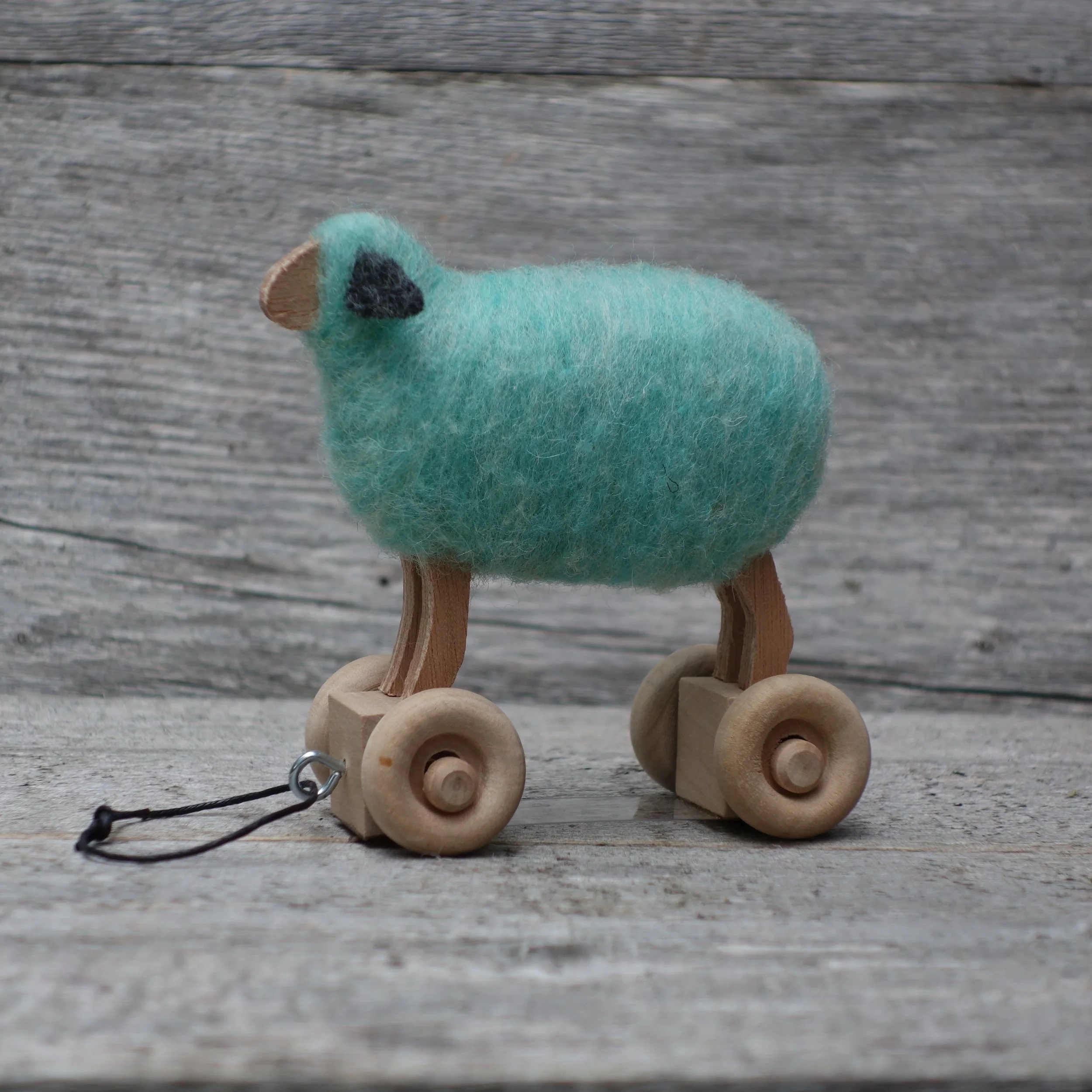 green sheep plush toy