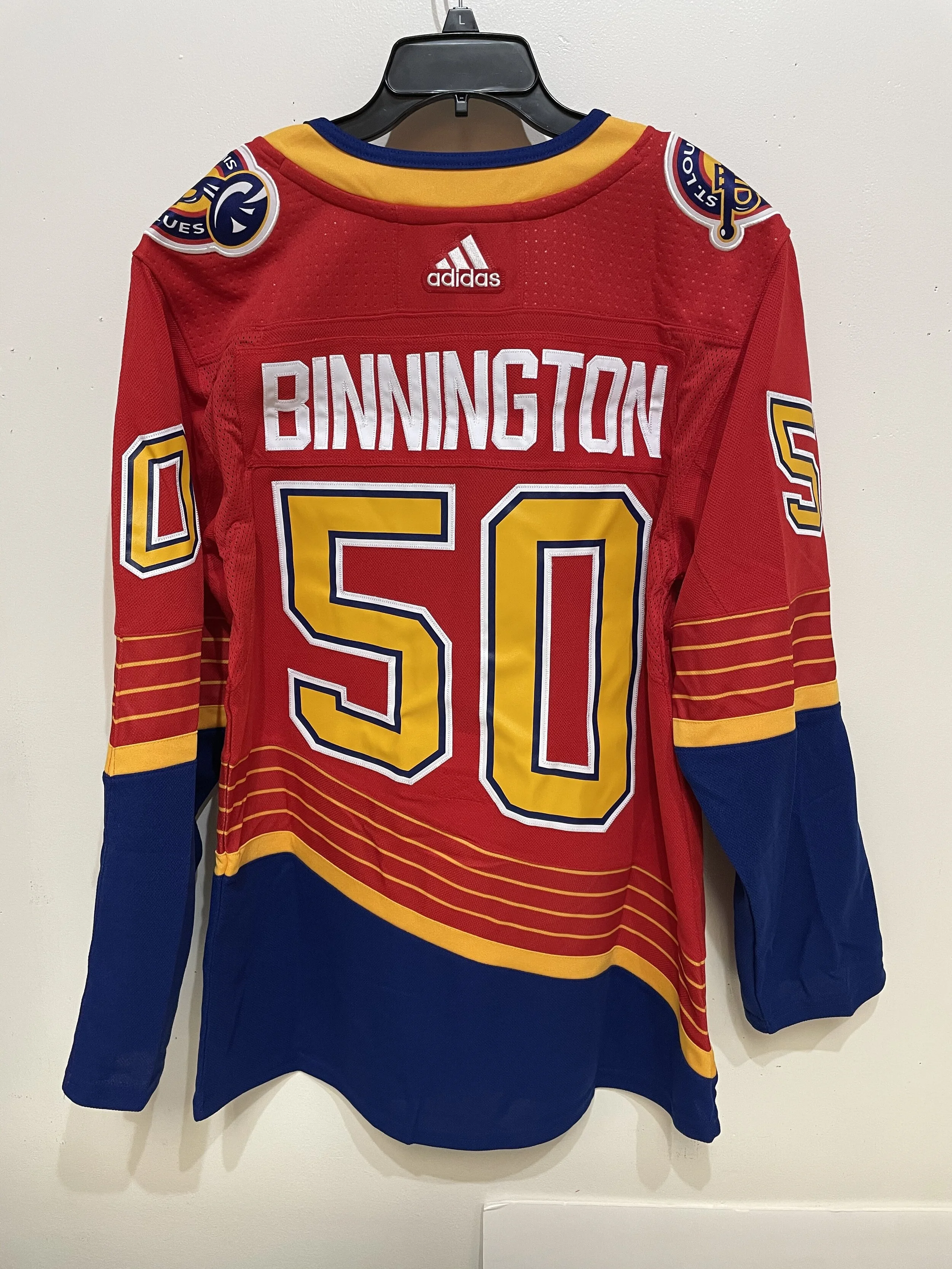 Binnington Adidas Reverse Retro Jersey 