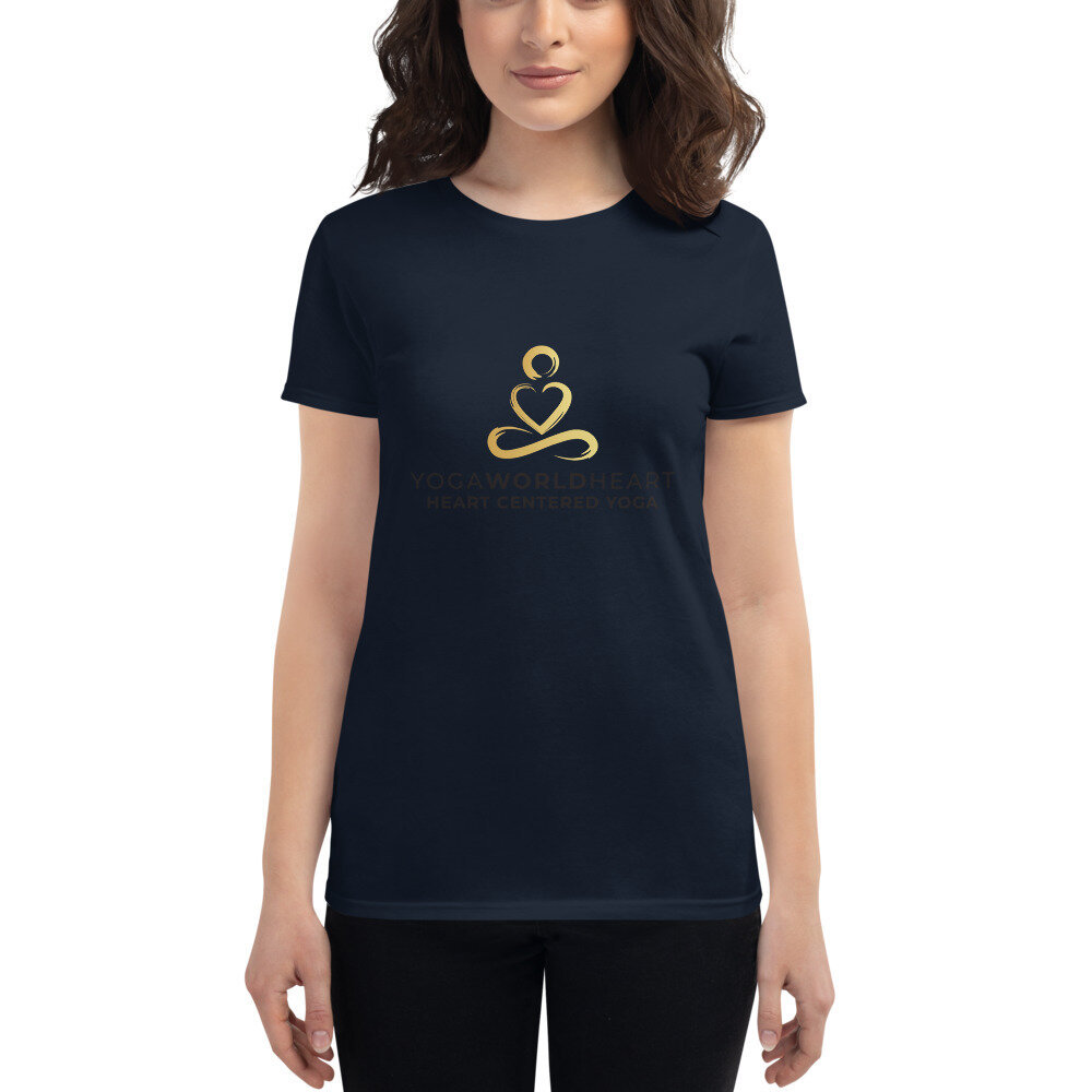 Women's short sleeve t-shirt — Yoga World Heart