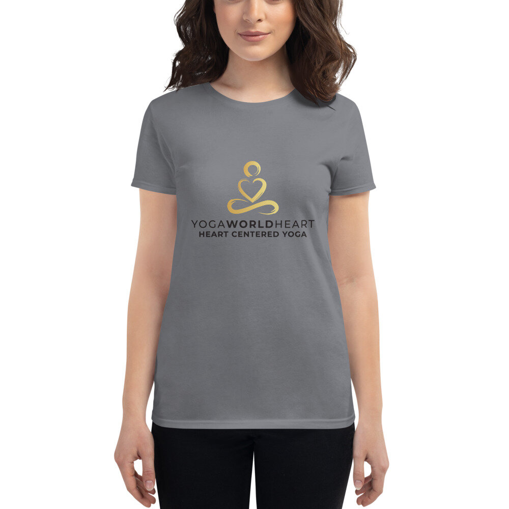 Women's short sleeve t-shirt — Yoga World Heart