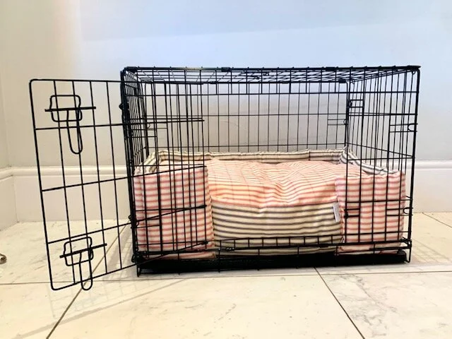 Cabana Coral Luxury Dog Crate Set I Dog Company Luxury Dog Beds