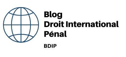 Blog - Droit International Pénal