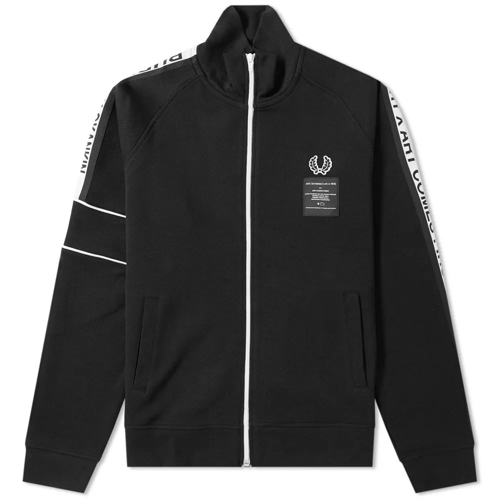 FRED PERRY X ART COMES FIRST TAPED TRACK JACKET — ART COMES FIRST