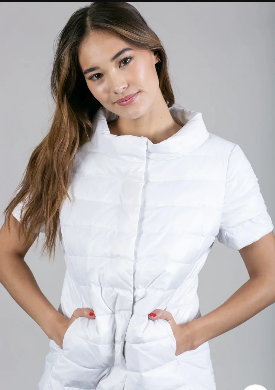 Short Sleeve Down Puffer Jacket 