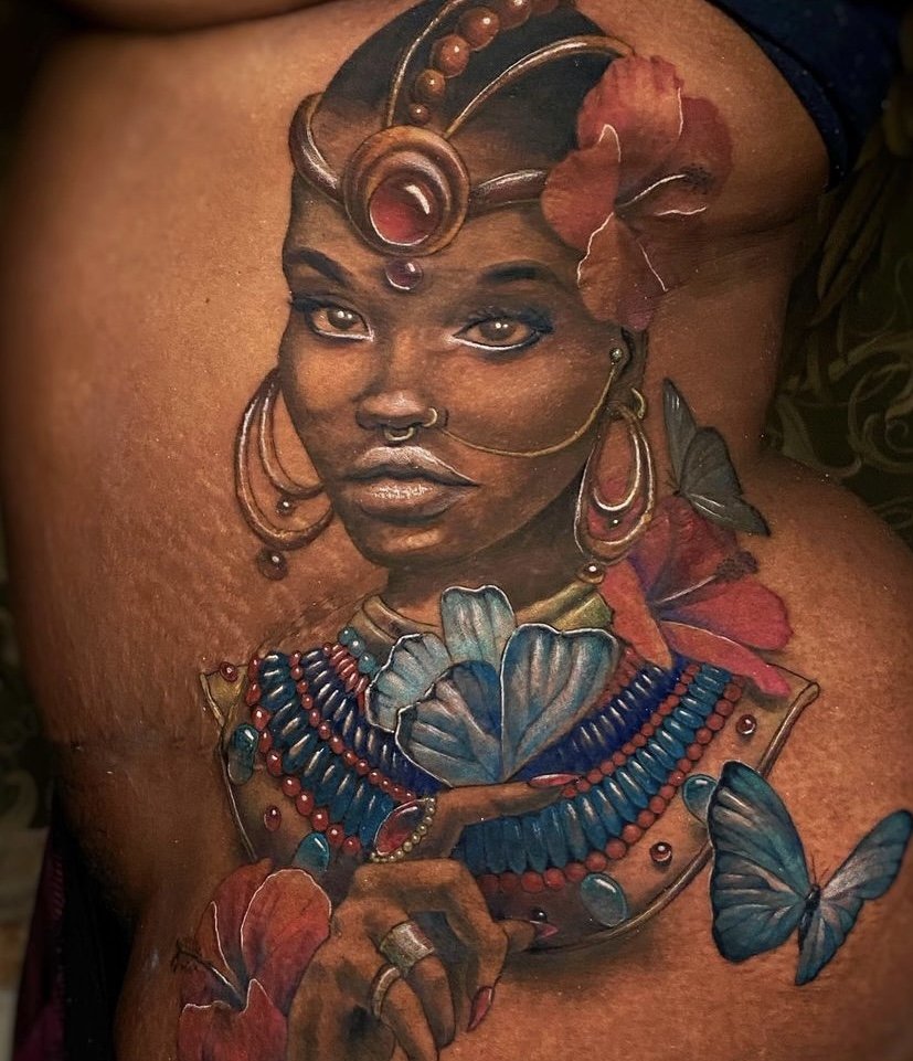 Colorwork Tattooing On Darker Skin Tones With Adriana Hallow Tattd