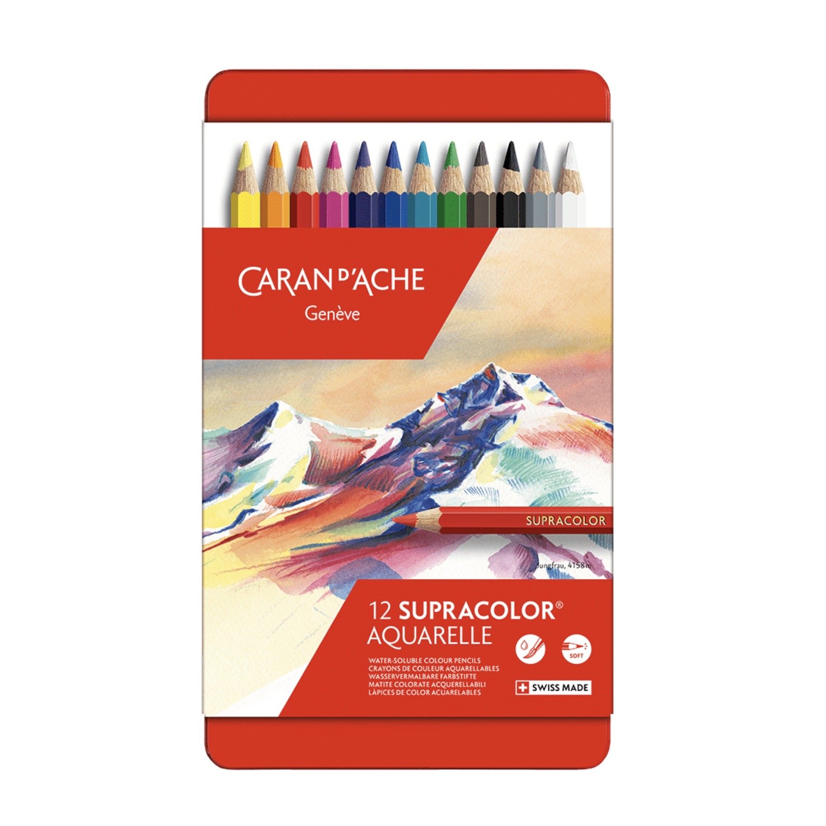 Coffret crayon CARAN D'ACHE Prestige - 160 crayons (60 Supracolor + 80  Pablo)