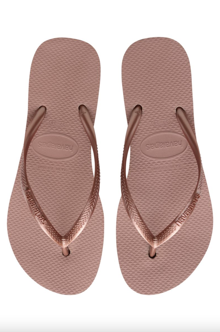 Havaianas Women's Platform Flip Flops - Crocus Rose, Golden, Steel