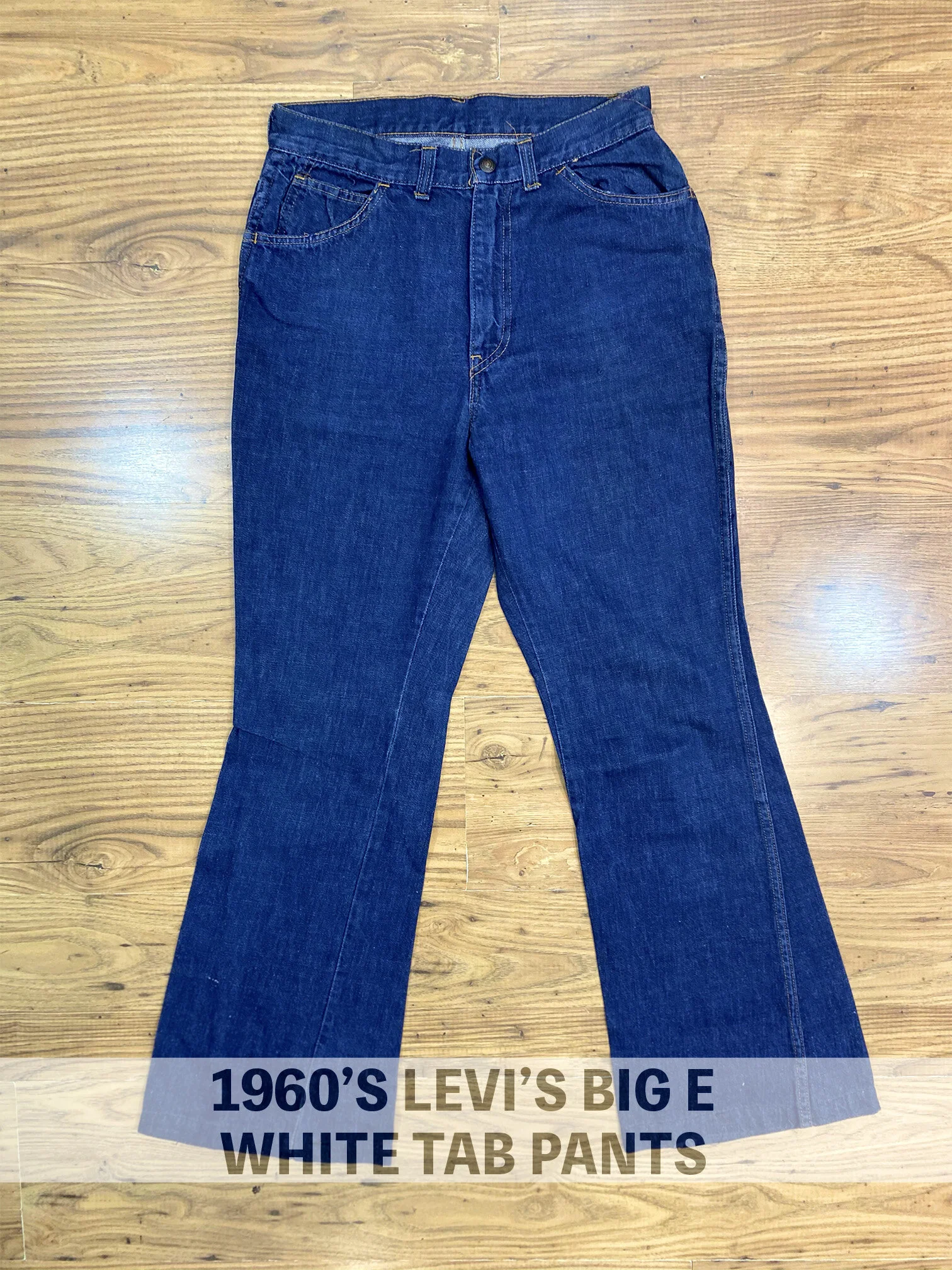 1960's Vintage Levi's Big E White Tab Pants — Slash Denim