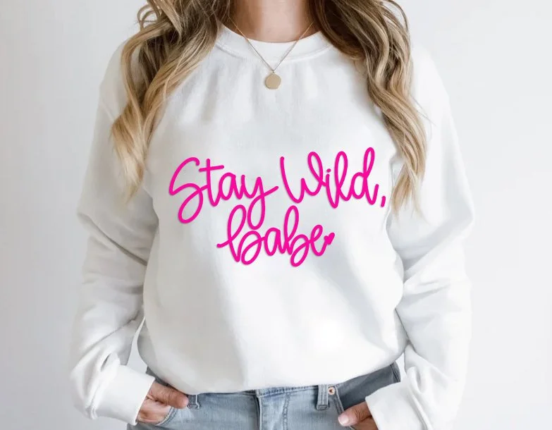 pink babe sweatshirt