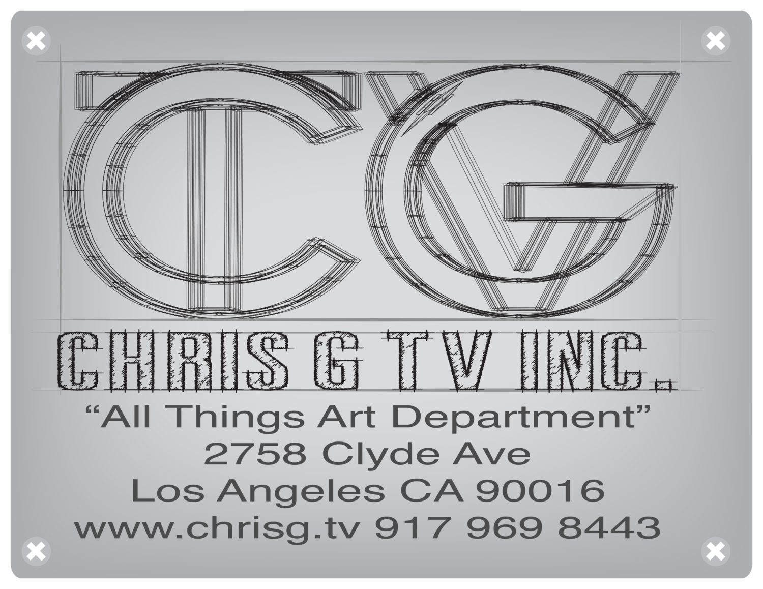Chris G TV inc. Scenery Design Fabrication and Rentals