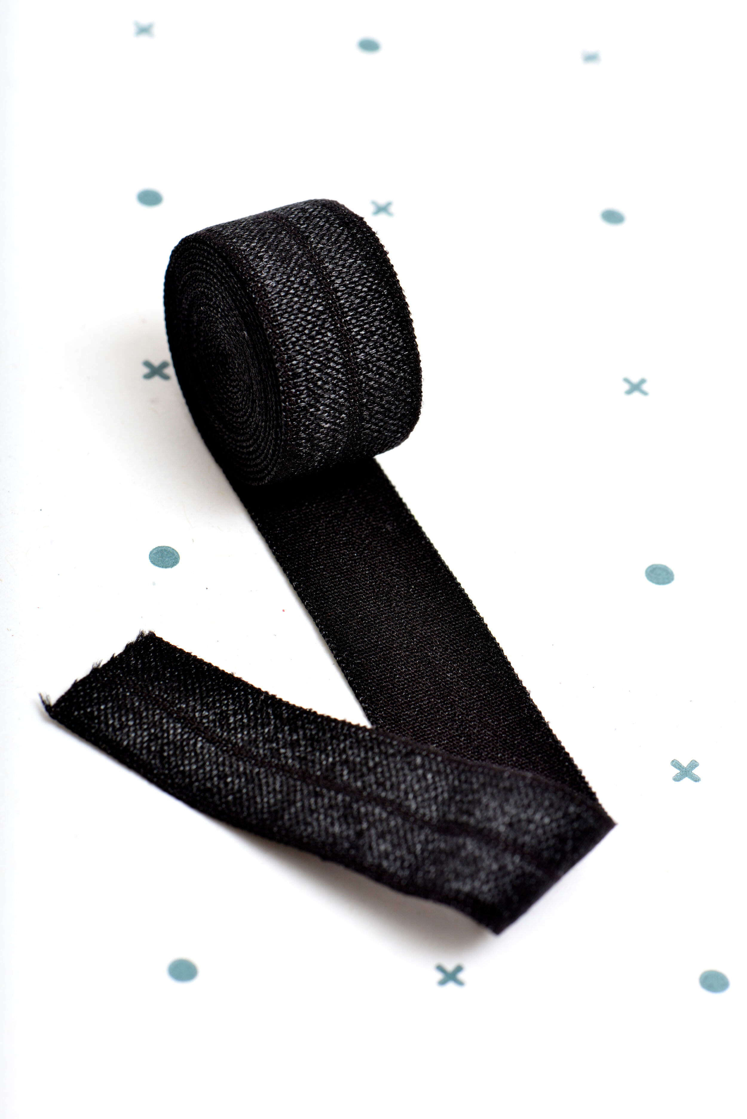 Solid Matte Fold Over Elastic FOE 1 25mm per metre Lingerie underwear  waistband
