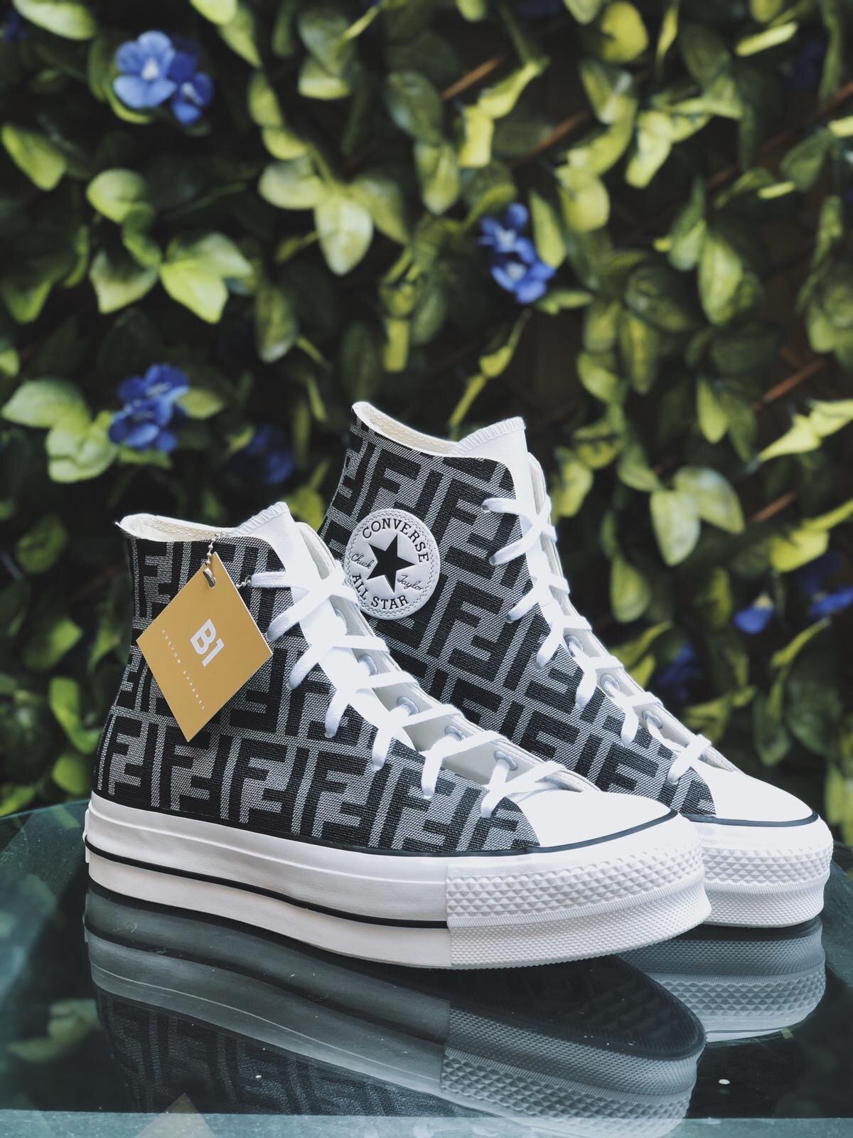 grey converse platform