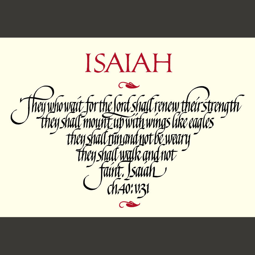 Isaiah 40 — Michael Podesta Graphic Design