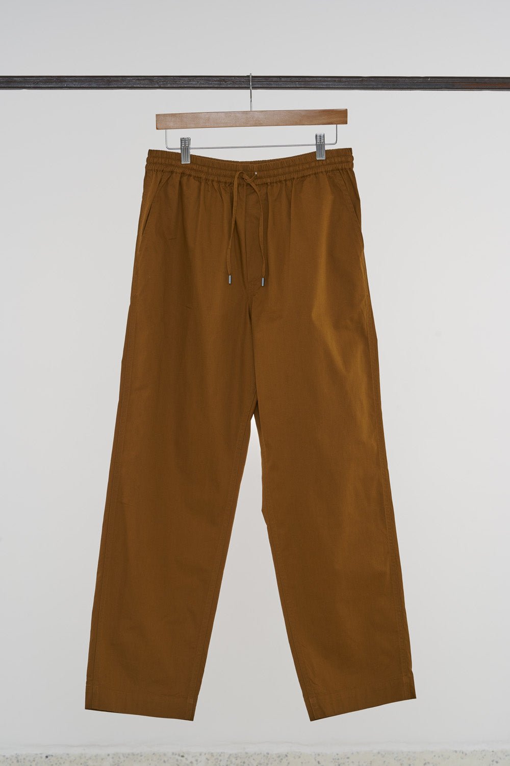 Ochre ITOH 100% Cotton Twill Drawstring Pants, Contemporary Menswear
