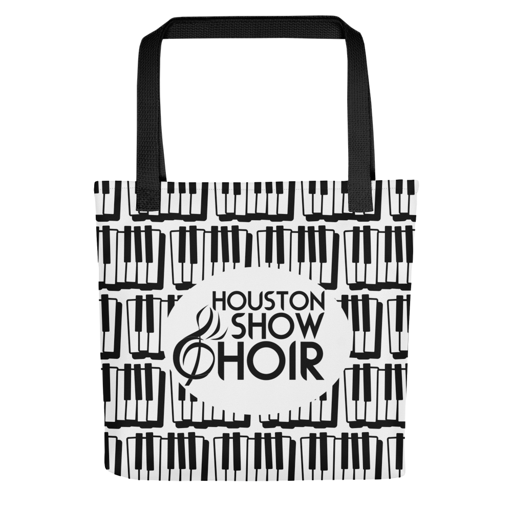 049. HSC Logo Piano Print Tote Bag — Houston Show Choir