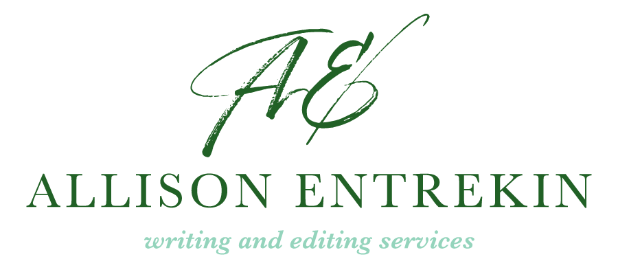 Allison Entrekin - Writing and Editing Services