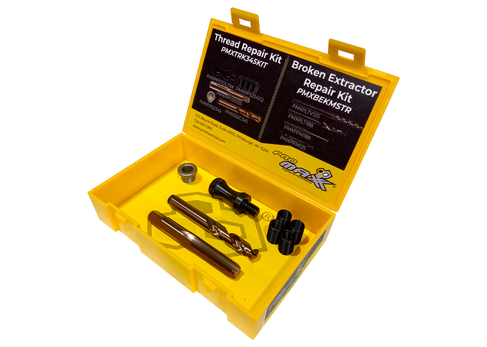 ProMaxx PMXTRK200 Thread Repair Kit with 8mm Black Oxide Inserts for Exhaust Manifold Bolts and More