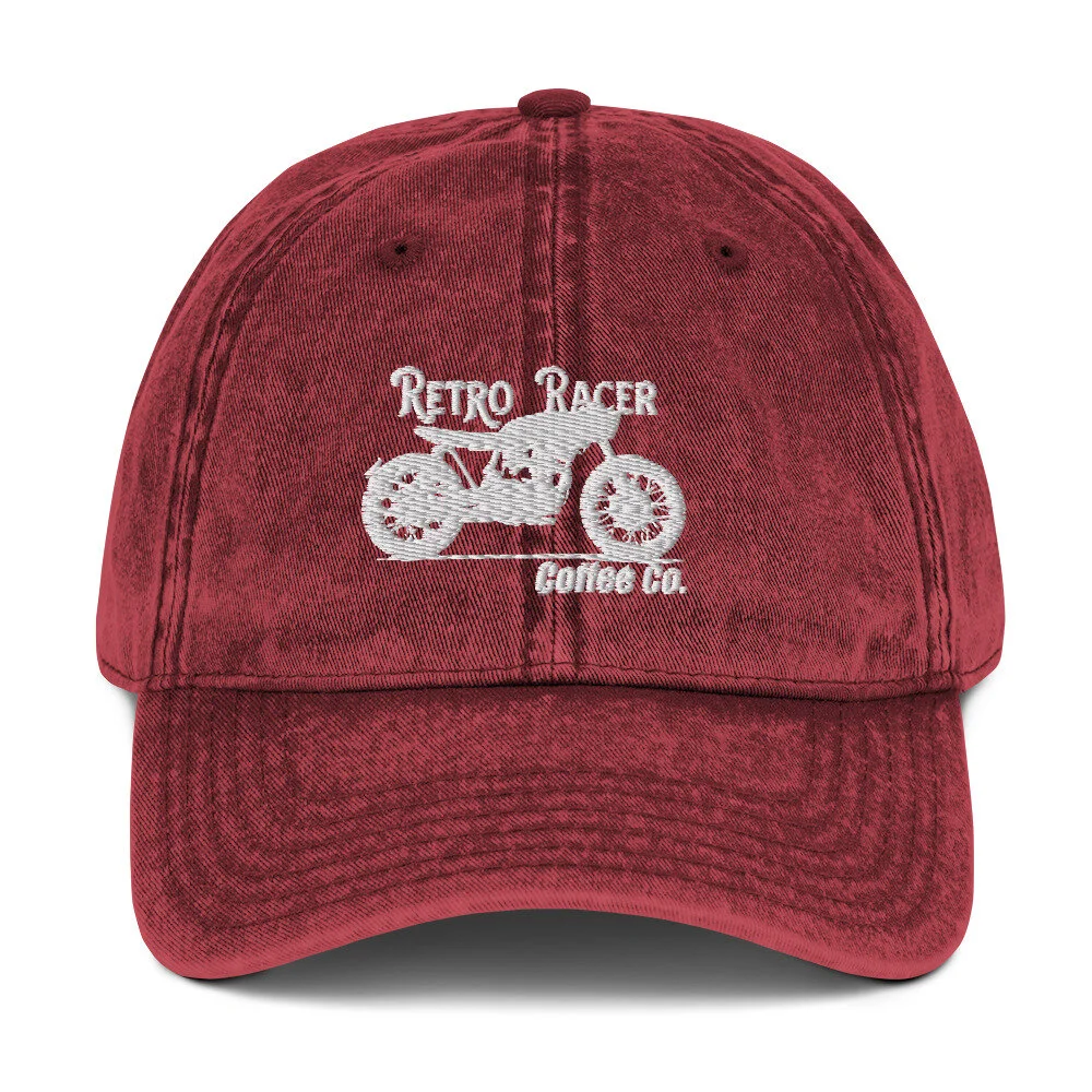 Vintage Cotton Twill Cap — Retro Racer 