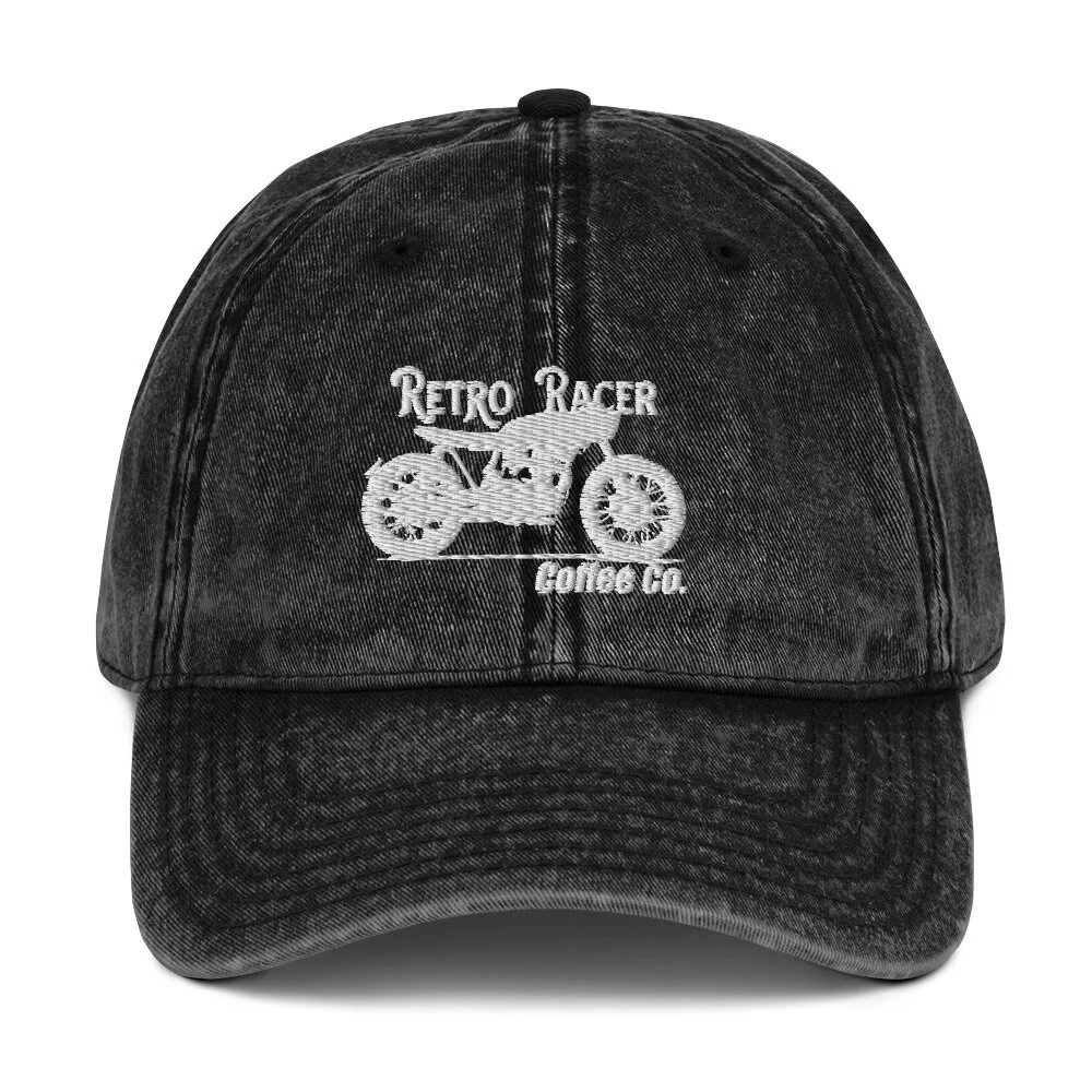 Vintage Cotton Twill Cap — Retro Racer 