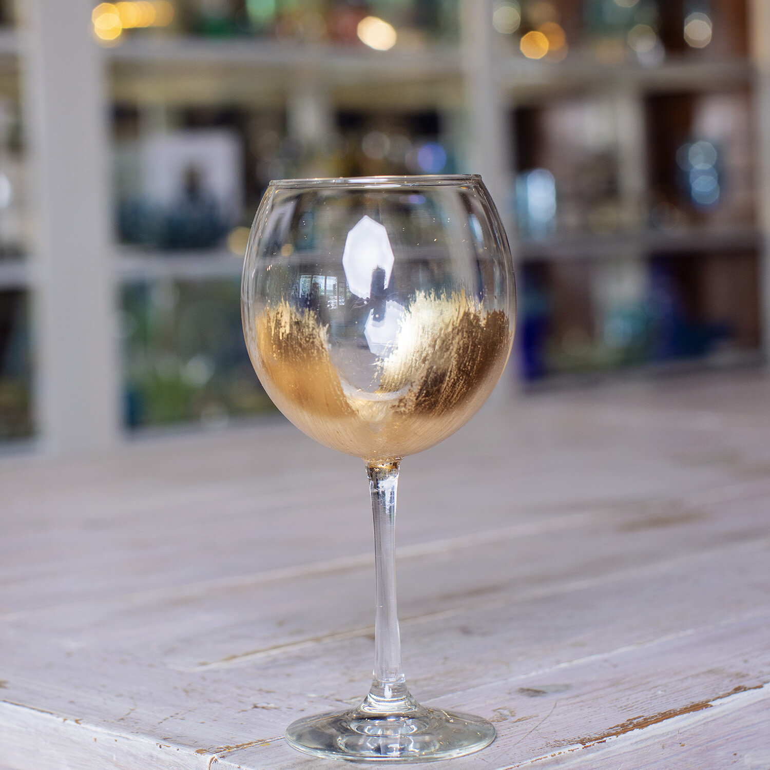 Eileen Morrison Designs Gold Stemless Wine Glass — Hillyer House