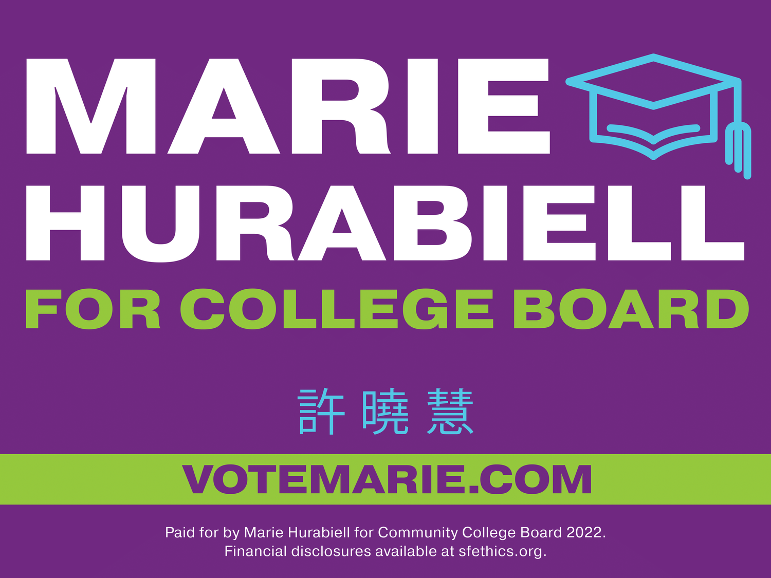 Vote Marie Hurabiell 2022