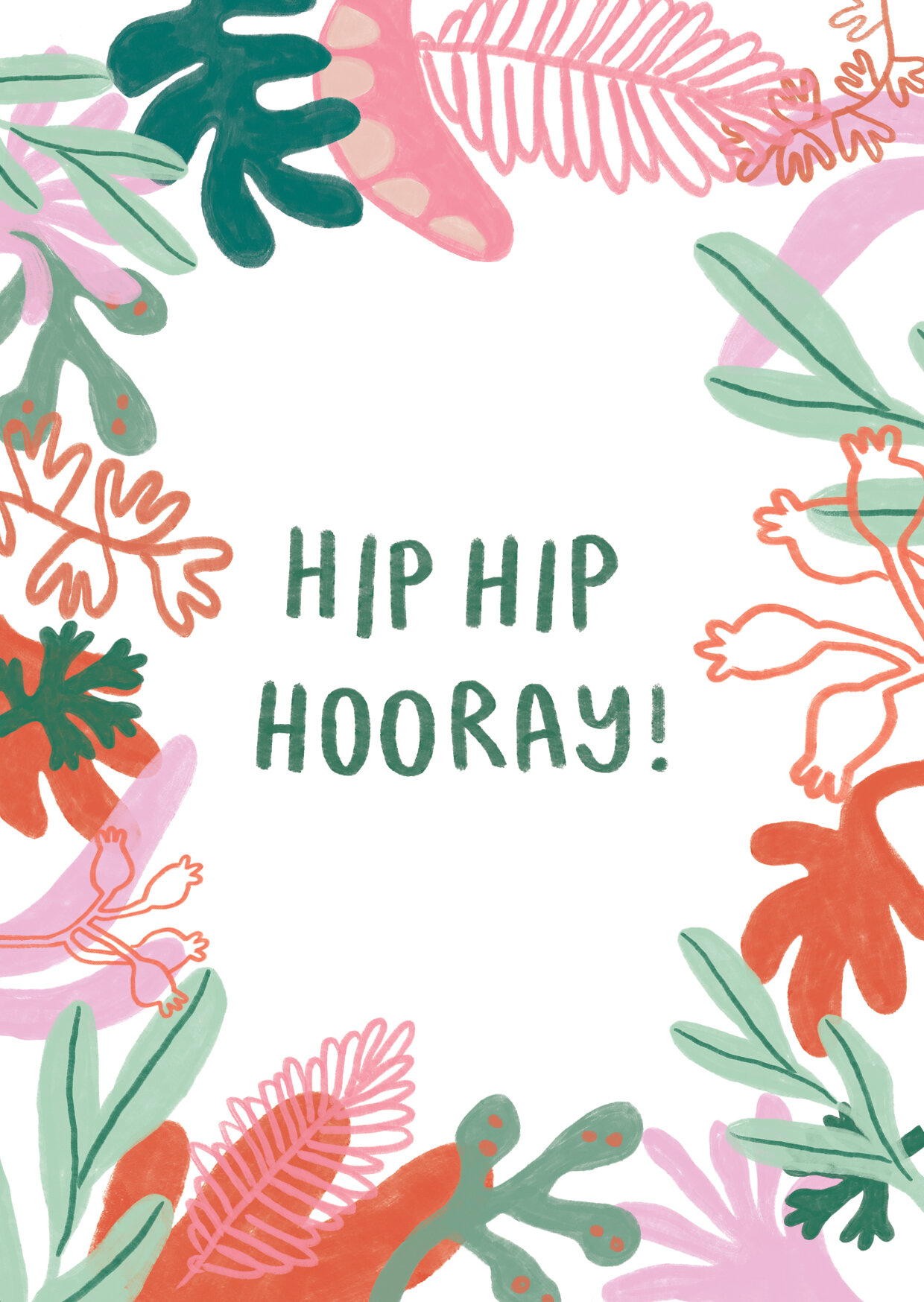 Hip hip hooray- greeting card — Hayle and Shine