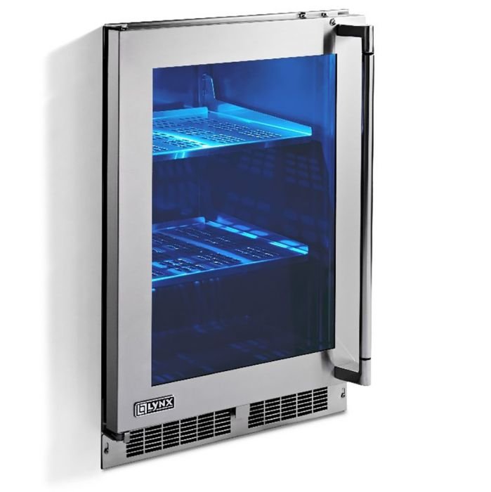 24 inch mini fridge glass door
