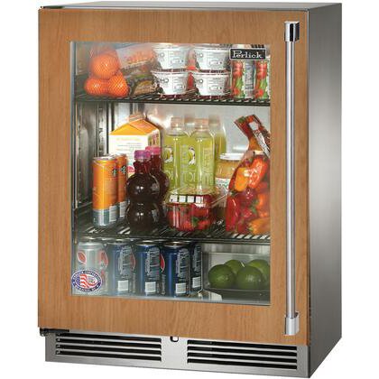 Perlick Signature Series Shallow Depth 18 Depth Outdoor Refrigerator w/  fully integrated panel-ready glass door — The BBQ Element