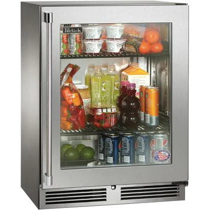 Perlick 18 Inch Signature Series Outdoor Shallow Depth Refrigerator With  Lock