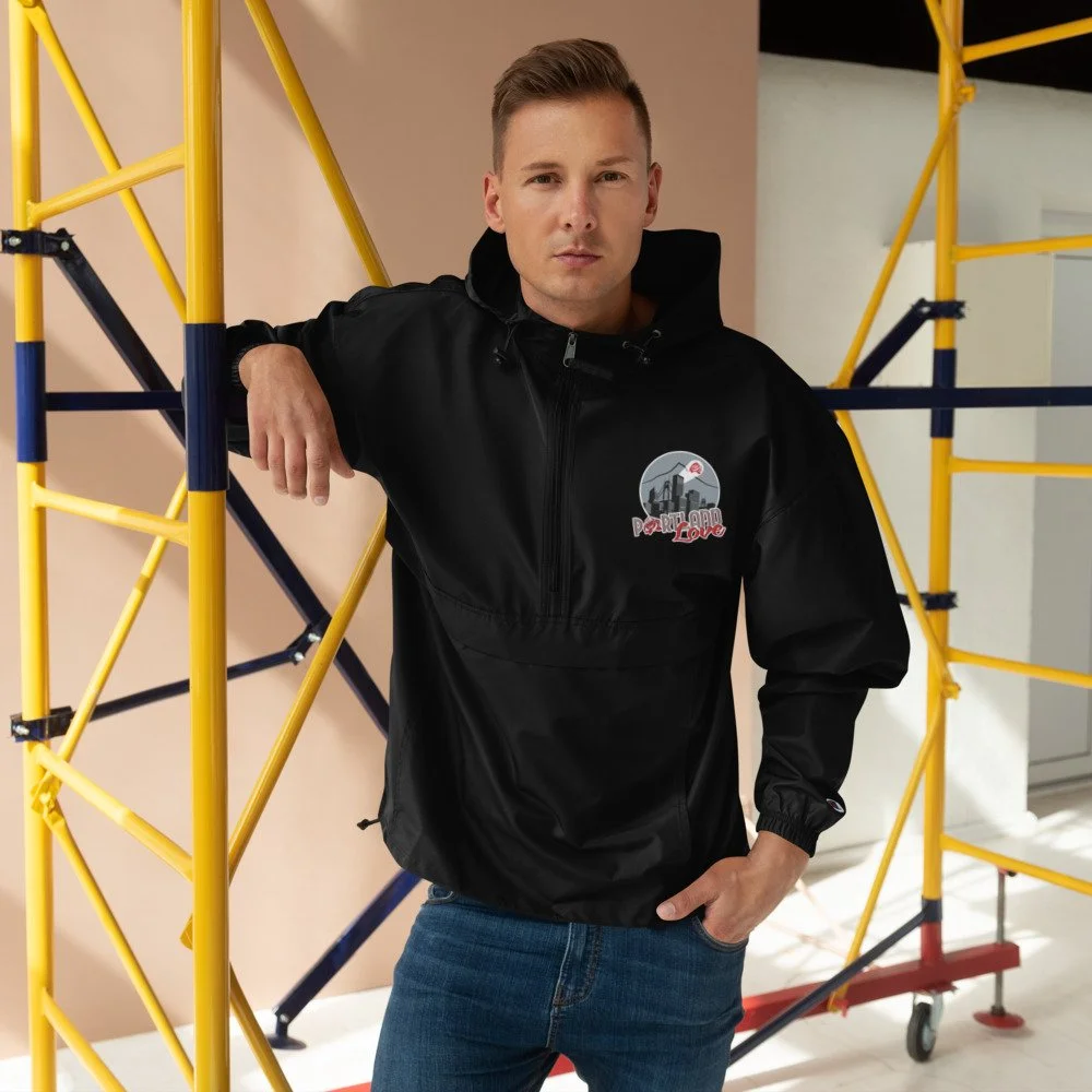 Champion packable jacket outlet college