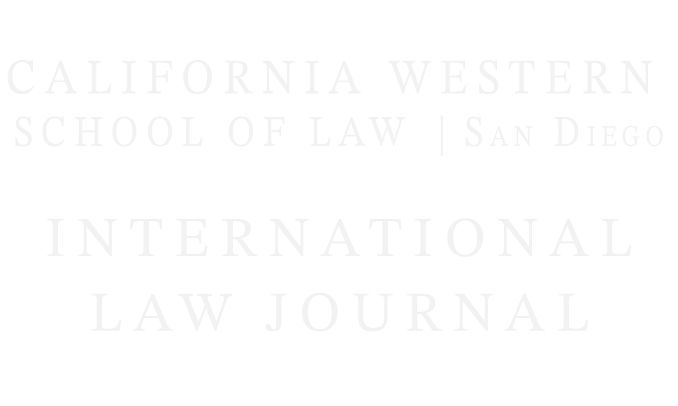 California Western International Law Journal