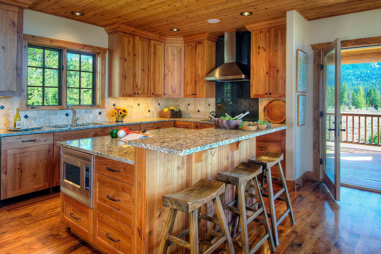 Kitchen with rustic touch