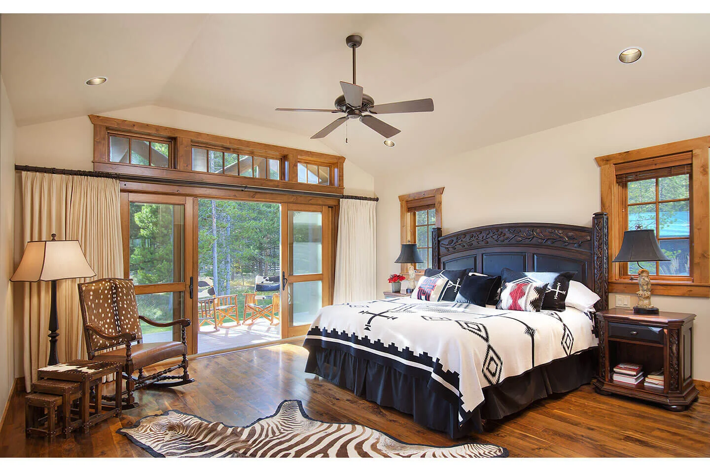 Western style master bedroom